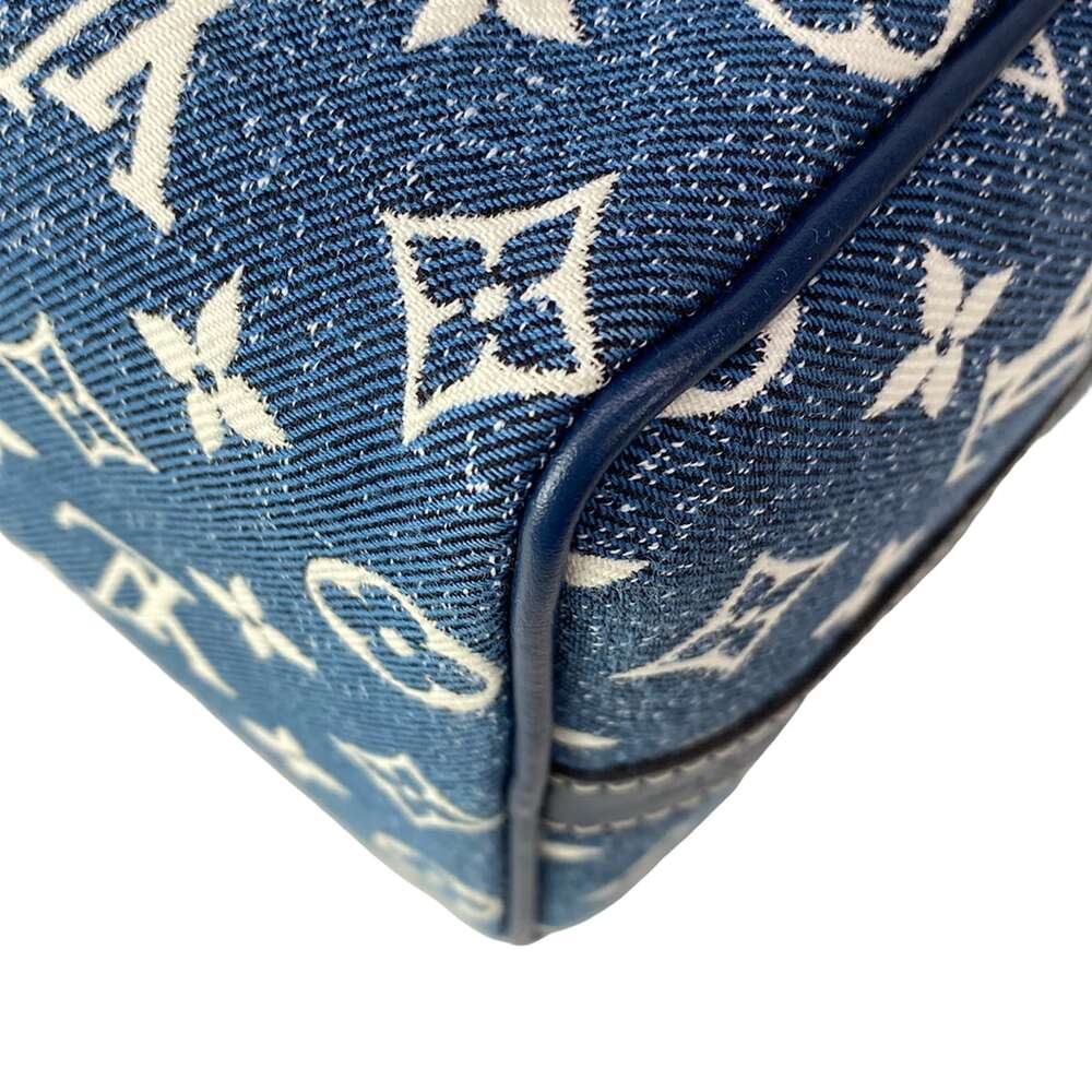 Louis Vuitton Speedy Bandouliere 25 Monogram Jacquard Denim Handbag M59609 - Picture 9 of 16